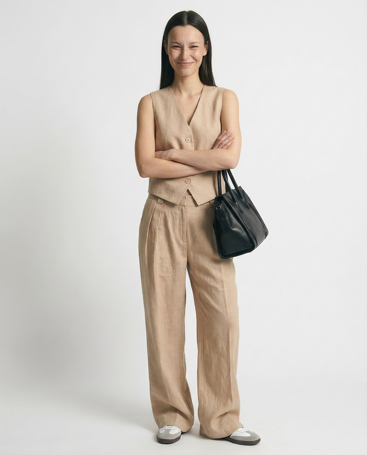 Marlowe 100% Linen Trouser Set