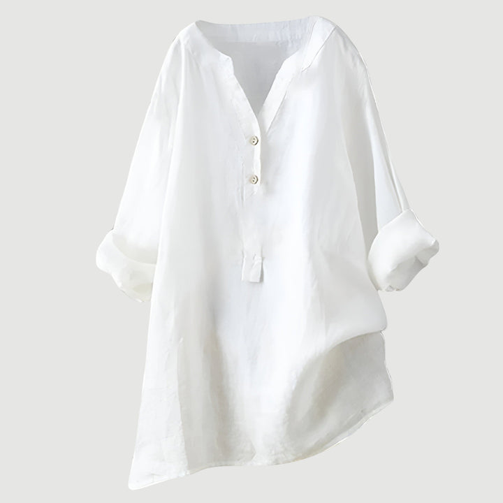Gavienne Women's Lightweight and Comfortable Linen Blouse