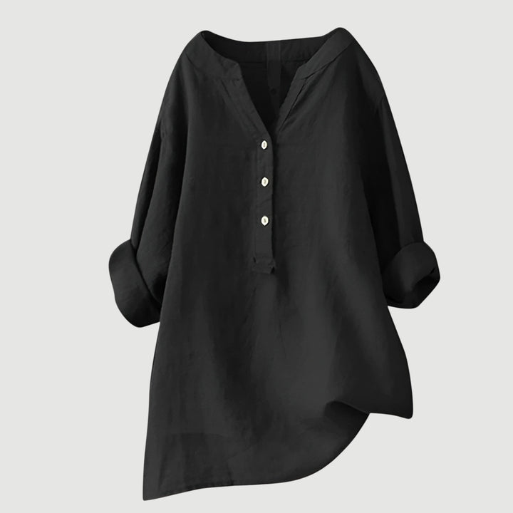 Gavienne Women's Lightweight and Comfortable Linen Blouse