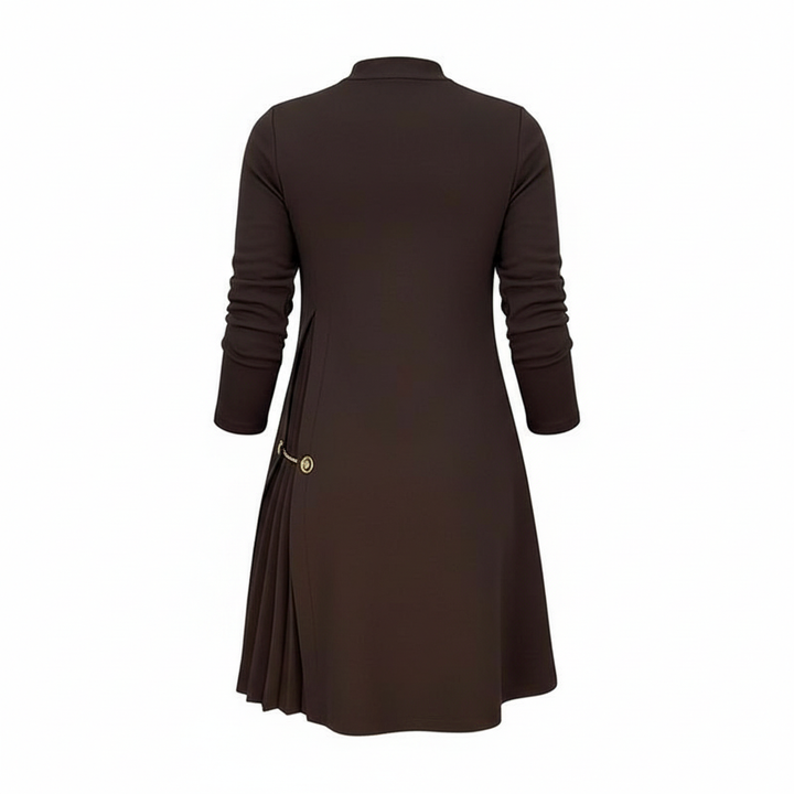 Sophie | Long Sleeve Pleated Dress