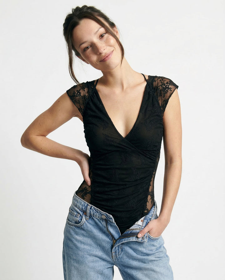 Verde Lumière Mesh Top