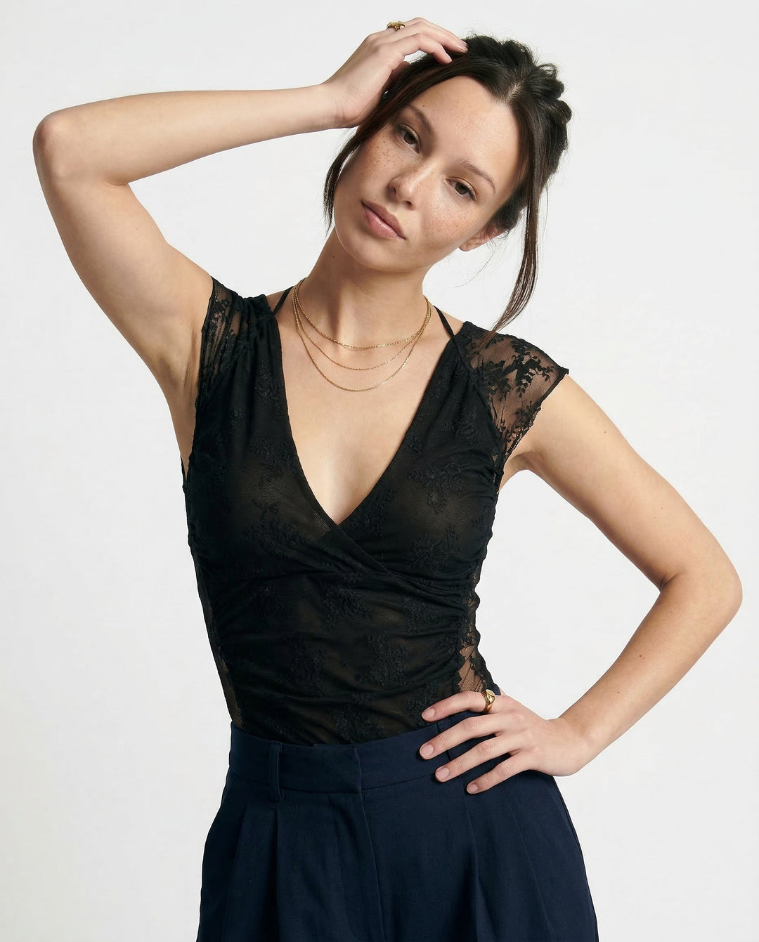 Verde Lumière Mesh Top