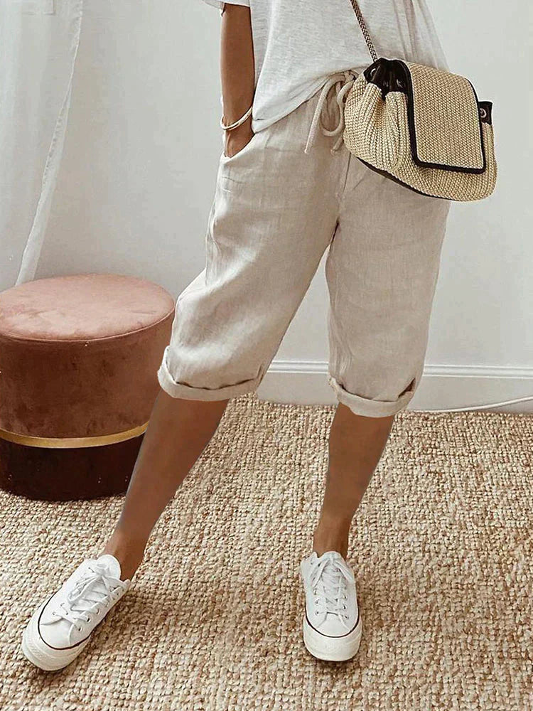 LUI™ – LIGHT COTTON-LINEN SHORTS